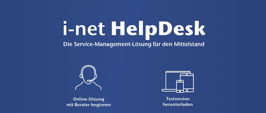 i-net HelpDesk - Die Service-manangement-Lösung für den Mittelstand.