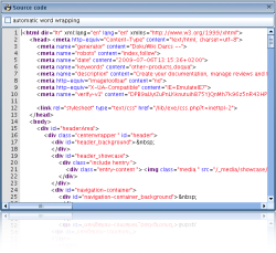 Sourcecode view